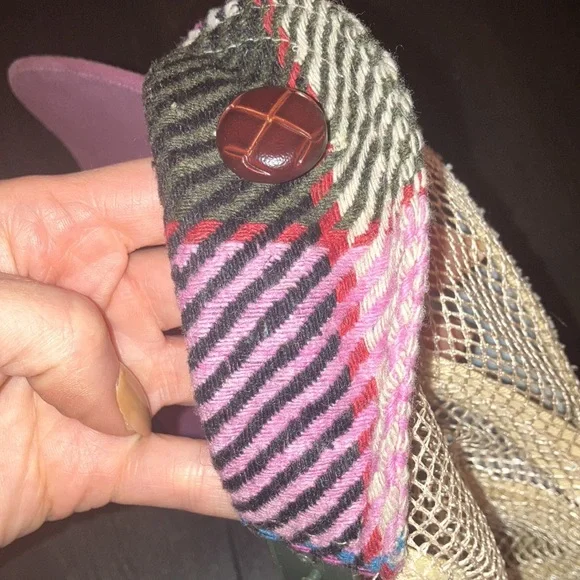 Colorful Diesel pink Patchwork Cap - Picture 7 of 8